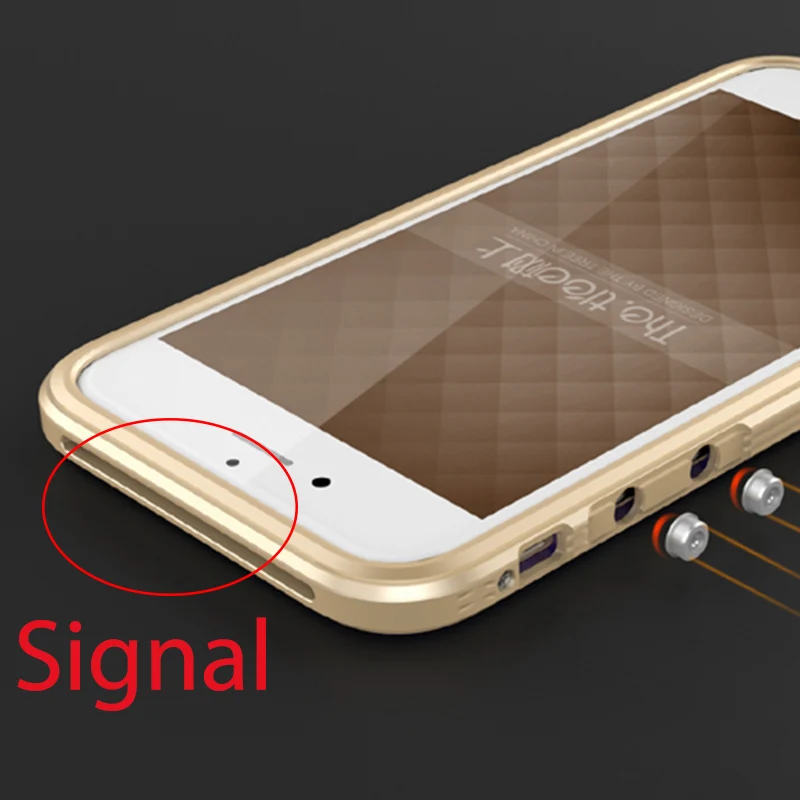 Металлический чехол для iPhone 7 360 полностью прозрачная пластиковая задняя крышка