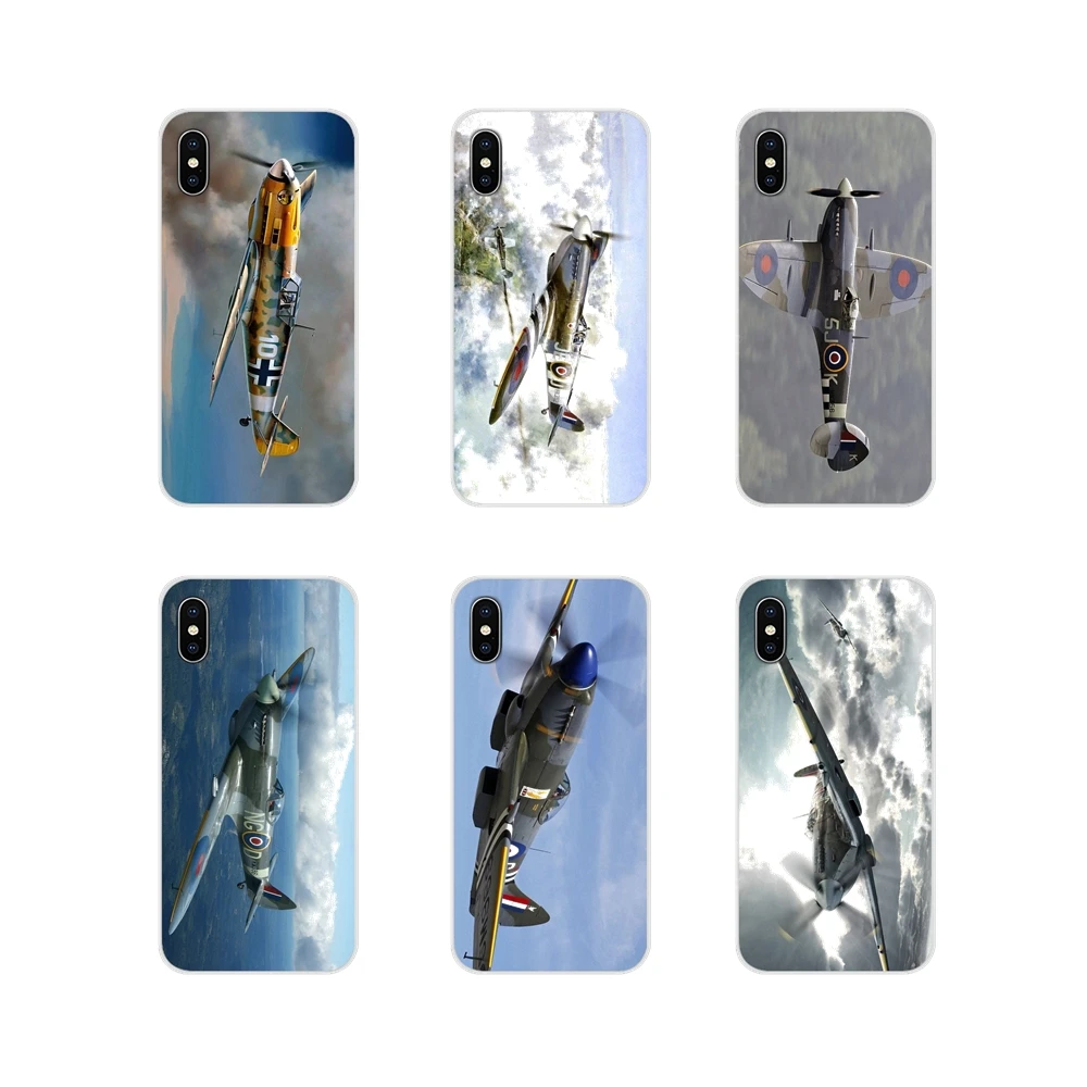 Для Apple iPhone X XR XS MAX 4 4S 5 5S 5C SE 6 6S 7 8 Plus ipod touch cool Supermarine Spitfire plane аксессуары