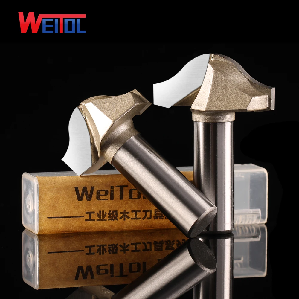 

Weitol 1/2 дюйма 12,7 мм деревообрабатывающий шкаф, резной шаблон резьбы bit, сандаловое дерево желтый палисандр MDF, деревянные инструменты