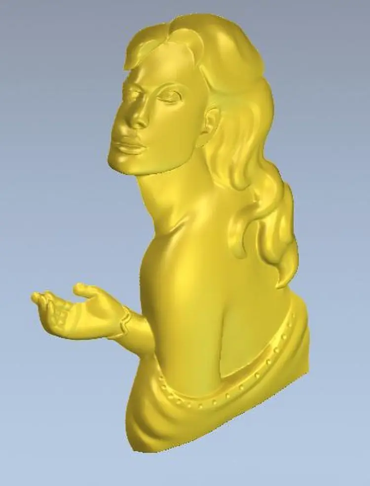 3d фотообои для ЧПУ в формате файлов STL bas girl | Инструменты
