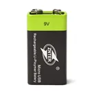 Аккумулятор ZNTER S19, перезаряжаемый литиевый аккумулятор 9 В, 600 мАч, 1 шт.лот