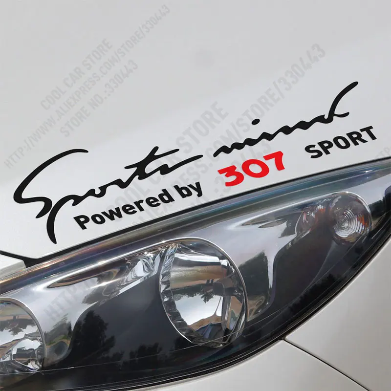 

10 Pieces Customization Sports mind Car Covers Car Stickers Decal Car-Styling For peugeot 307 car accessories