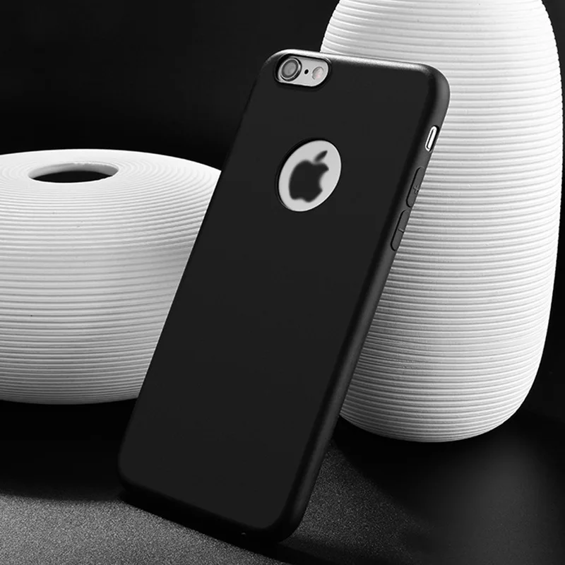 Little Fat Phone Case For iPhone 7 6 6s 8Plus XSMAX 5SE XR XS Candy Color Back Cover Simple Solid Ultra-thinSoft TPU |
