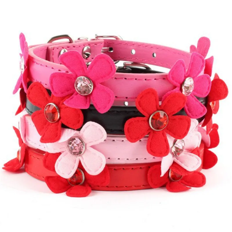 Ошейник для питомца маленькая собака кошка искусственная кожа Регулируемый