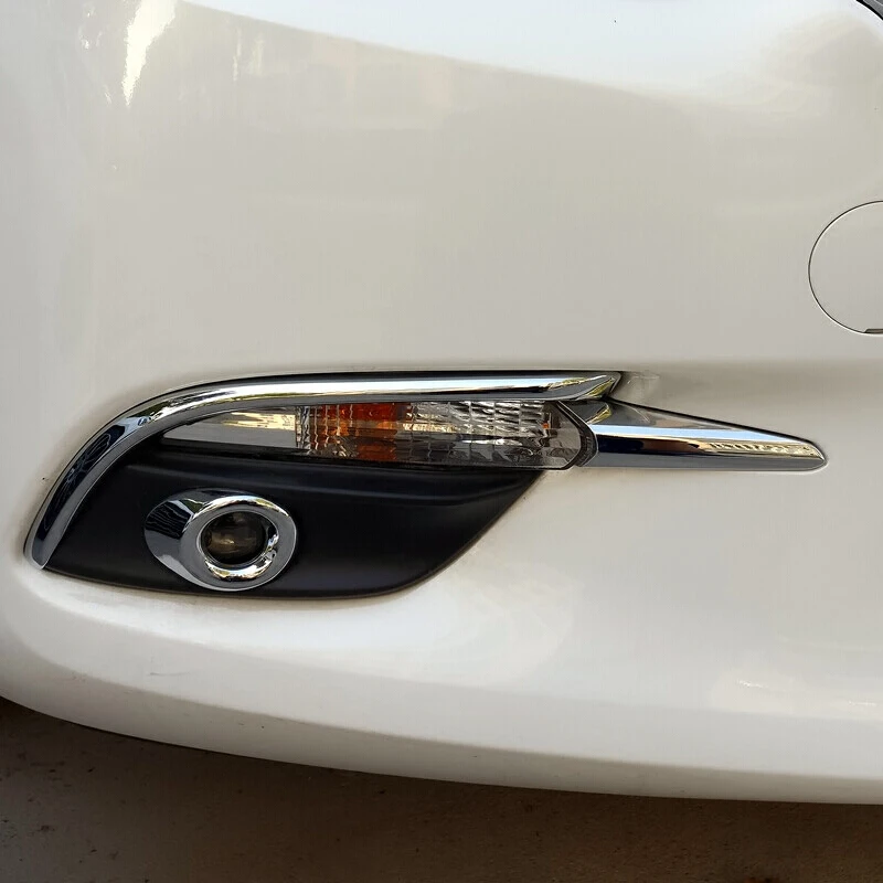 Авто аксессуары подходят для Mazda 3 Axela 2017 ABS Хром Передняя противотуманная фара