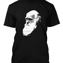 Charles Darwin-Geek для мужчин 2018 горячая футболка Забавные футболки