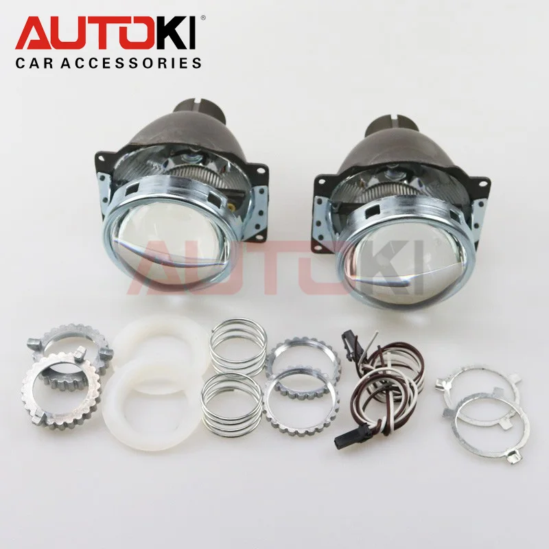Объектив проектора Autoki 3 дюйма Q5 Koito D2H D2S D1S D3S Биксеноновые HID Биксеноновые линзы проектора LHD быстрая установка для H4 автомобильных фар