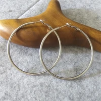 50mm 316l stainless steel hoop earrings no easy fade allergy free