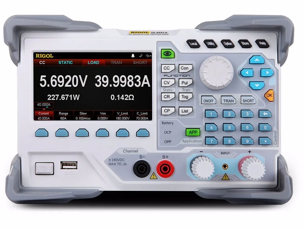 

Rigol DL3021A Programmable DC Electronic Load (Single Channel, 150V/40A/30kHz 200W) with High Resolution