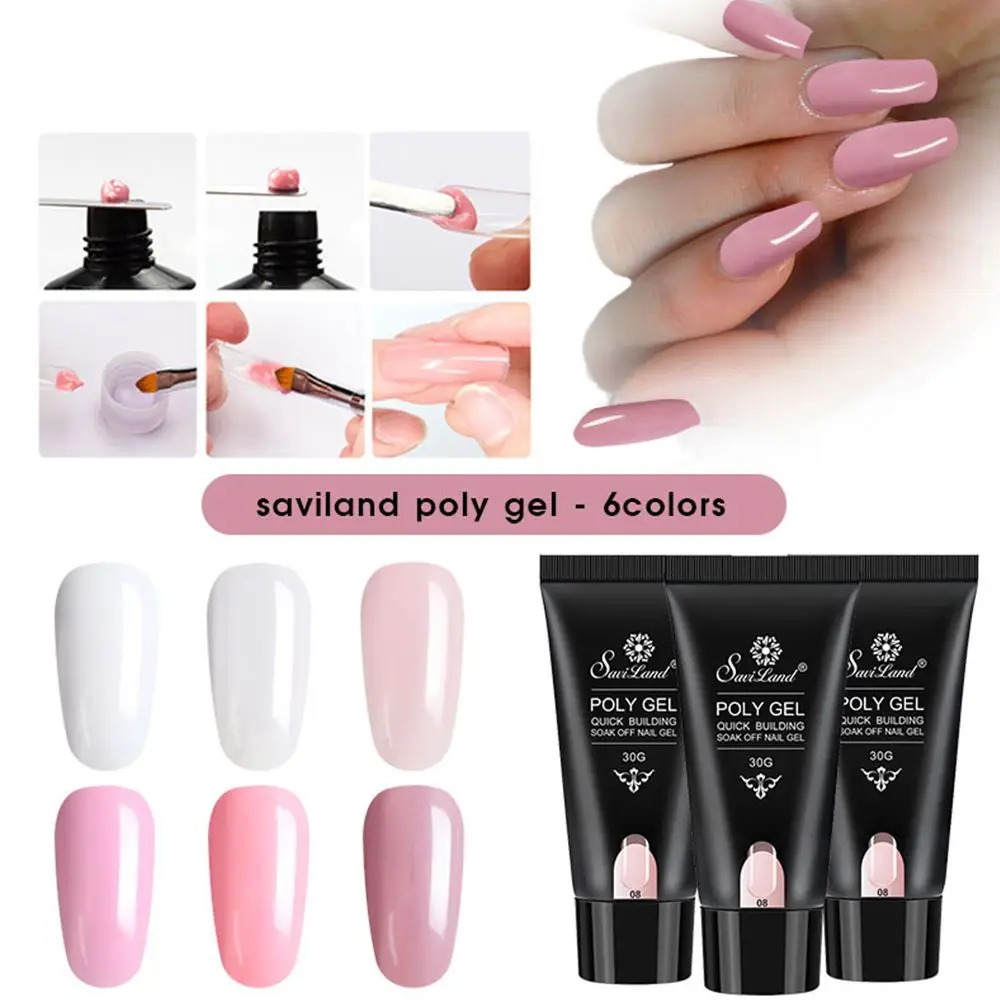 39 г Гелевые наборы Французский прозрачный дизайн ногтей Камуфляжный цвет