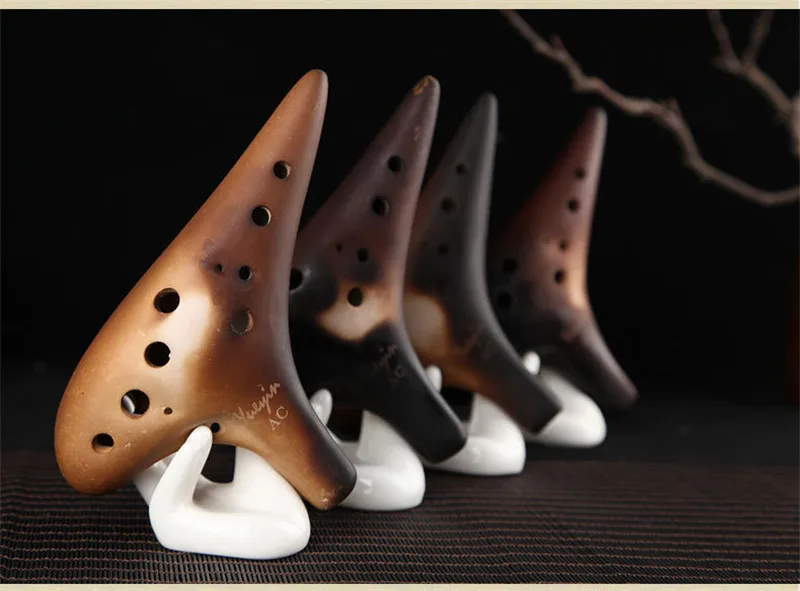 12 отверстий Ocarina smolders Alto C Ключ флейта ручной работы керамический музыкальный