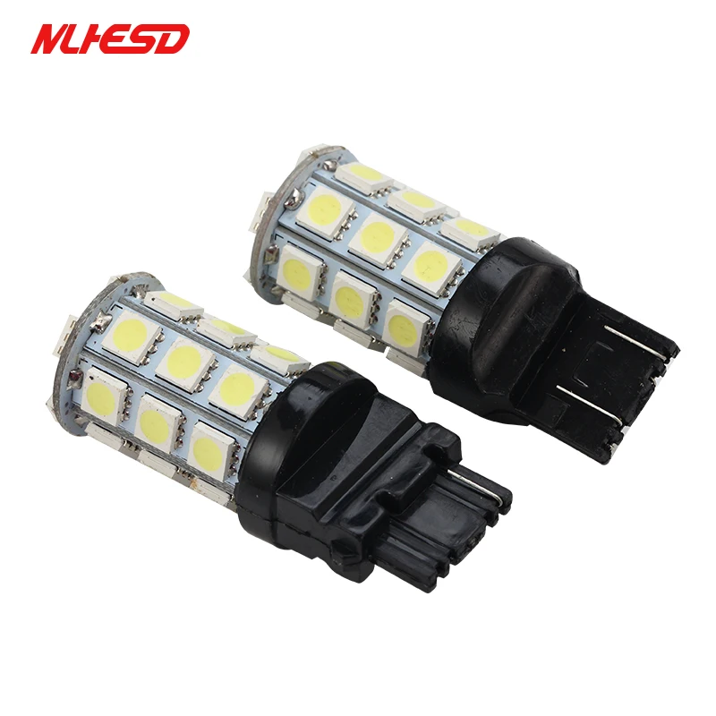 2x7440 7443 3157 3156 автомобильный светильник источник 27 SMD 5050 чипы S25 светодиод высокой