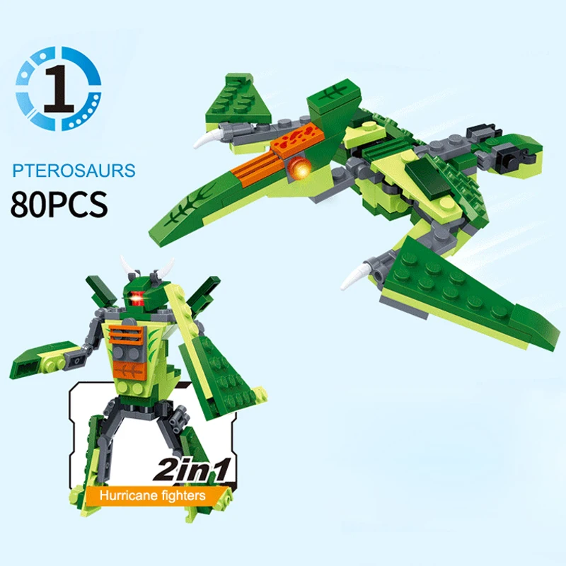 8705 головоломка блоки 6in1dinosaur Diy строительные Обучающие игрушки для детей