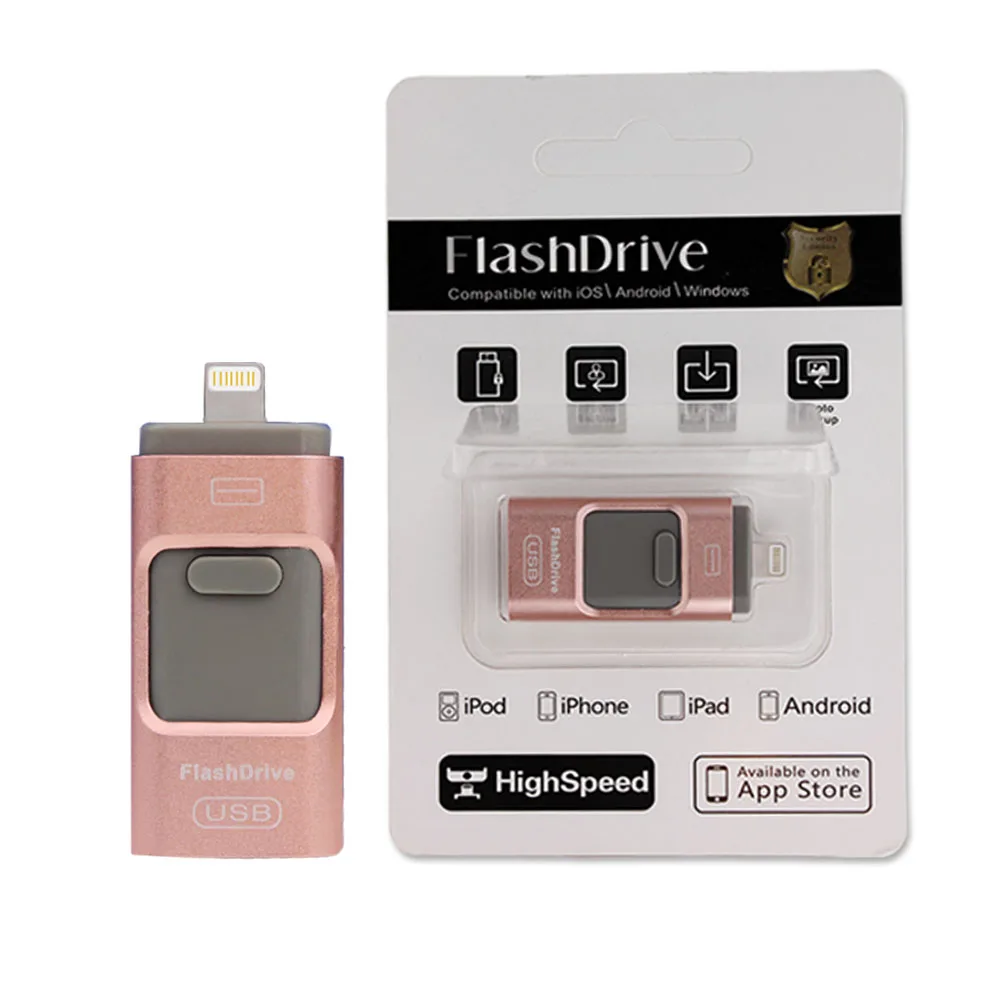 USB флеш-накопитель для iPhone X/8/7/7 Plus/6 6s/5/SE/ipad OTG флэш-накопитель HD карта памяти 8 ГБ 16 32