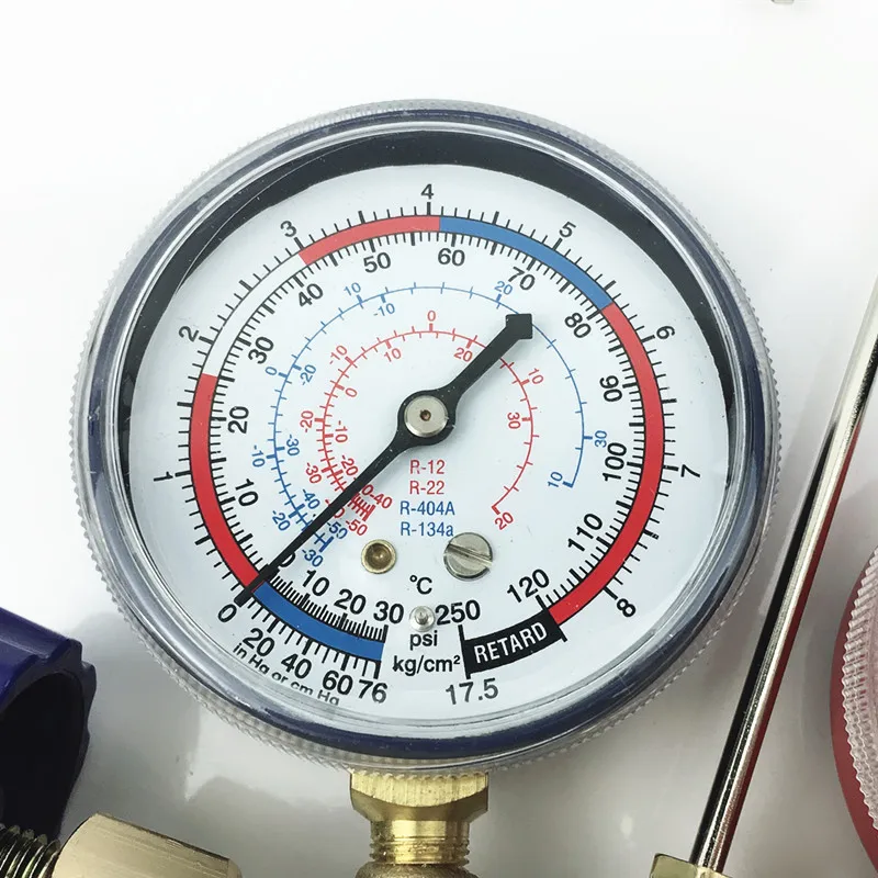 R134a R410 R22 A/C кондиционер прохладная система тестирование метр кондиционер хладагент высокое низкое давление манометр 536 г