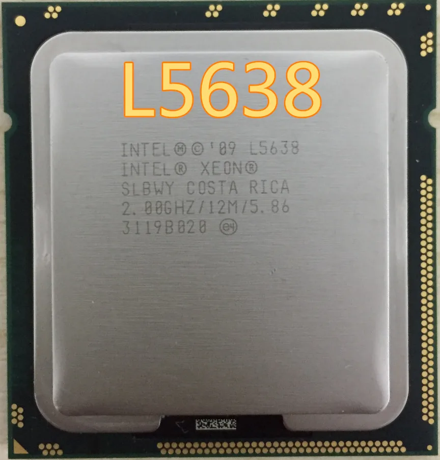 Центральный процессор Intel Xeon L5638 l5638 2 0 ггц LGA1366/12 мб L3 60 вт кэш памяти шестиядерный