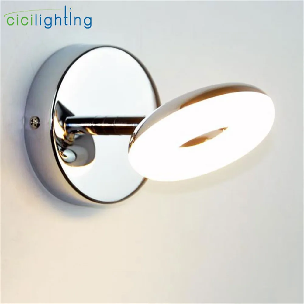 Luces LED de tocador para baño, lámpara frontal ajustable de alta calidad, de acero inoxidable, 5W, novedad