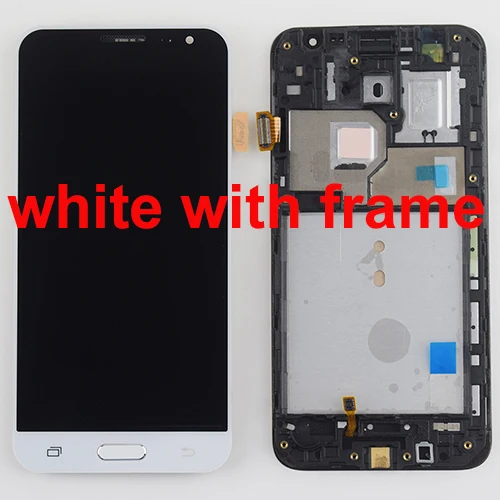 White with frame ЖК для samsung Galaxy J3 ЖК-экран J320 J320A J320F lcd J320M J3 J320FN ЖК-дисплей кодирующий преобразователь сенсорного экрана в сборе - Цвет: White with frame