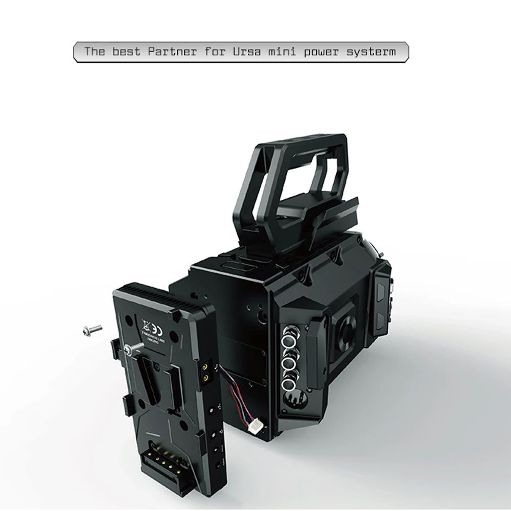 Lanparte VBP-04 for Blackmagic BMD URSA Mini Camera Battery Power Supply System Plate V-Mount V-Lock | Электроника