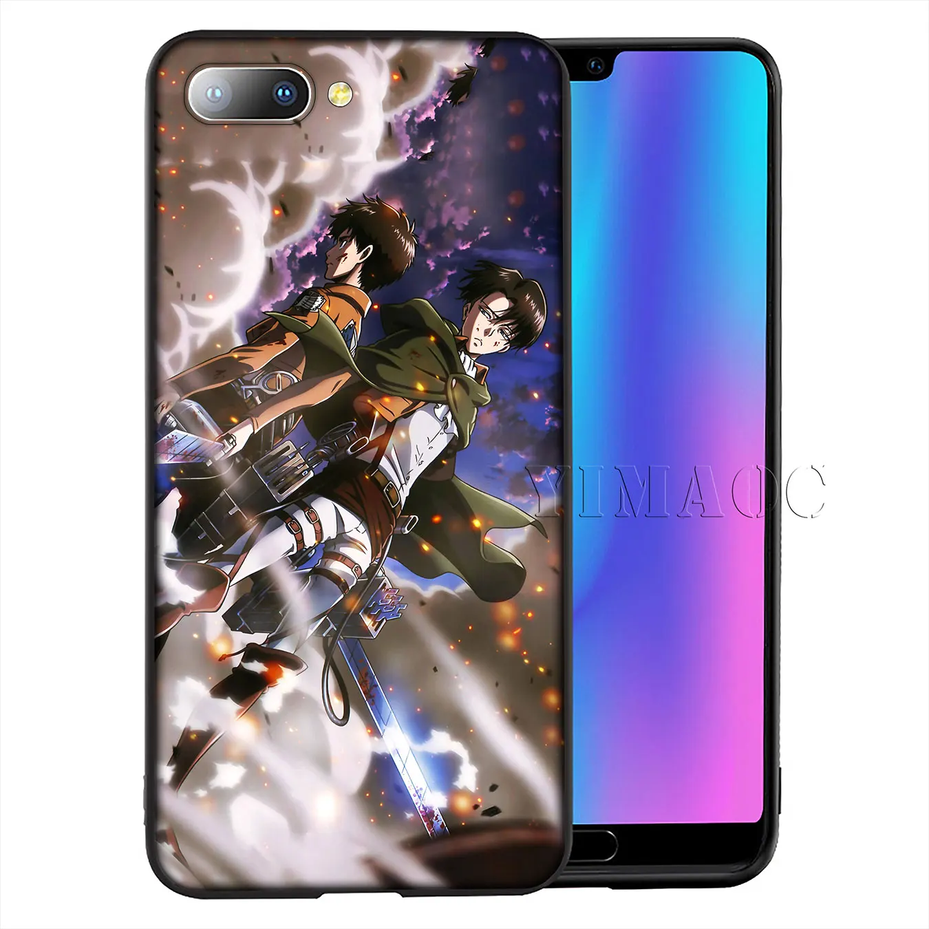 Мягкий силиконовый чехол Attack on Titan MIKASA EREN ARMIN Levi для Huawei P30 P20 Pro P10 P9 Lite Mini 2017 2016 P Smart Z