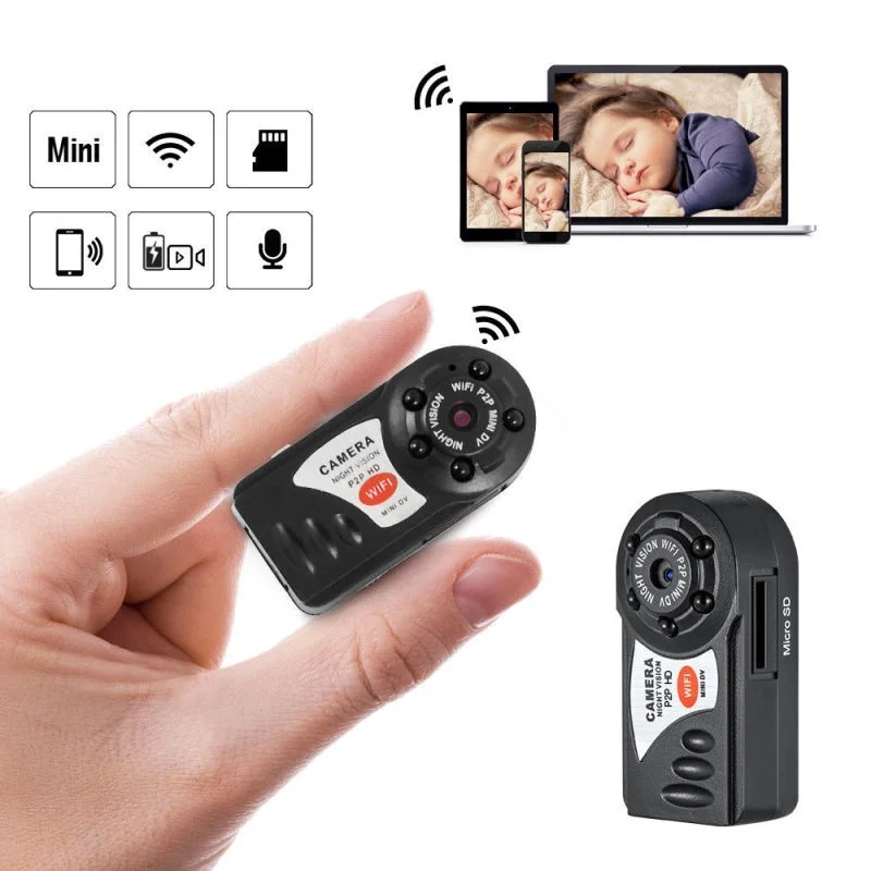 8 ГБ карта + HD мини WIFI камера беспроводной DVR DIY видео рекордер безопасности