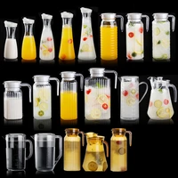 large capacity acrylic fruit juice milk pot bar party wine beer bottle beverage cold water kettles anti fall water pitcher jug