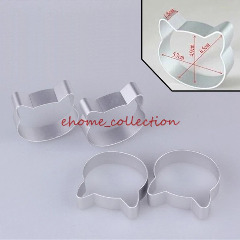 Горячая Распродажа кавайная форма для кошек рождественские резаки печенья из