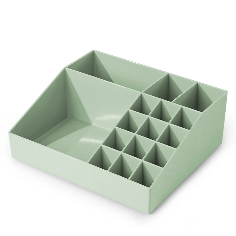 Green-B Msjo органайзер для макияжа, настольный органайзер, коробка для хранения косметики, удаленные Канцтовары для управления, держатель для мелочей, губная помада, контейнер - Цвет: Green-B