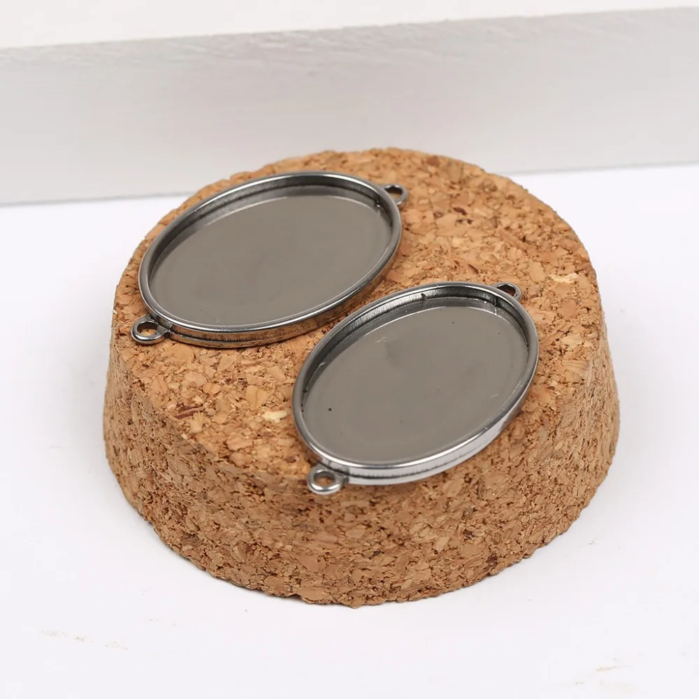 10 шт. овальные заготовки для браслета 18 х25 мм|diy jewelry findings|jewelry findingscabochon connector |