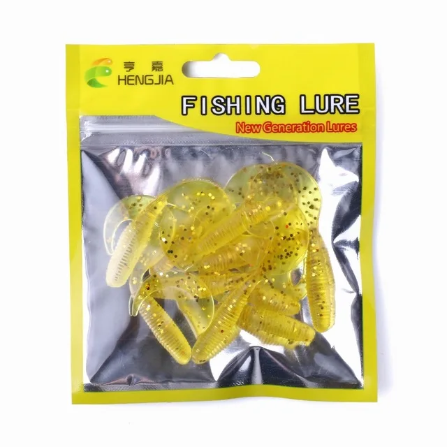 

HENGJIA 5pcs Soft Fishing Lures 6.5cm/2g Artificial Rubber Plastic Lifelike Tail Carp Fishing Pesca Fishing Tackle