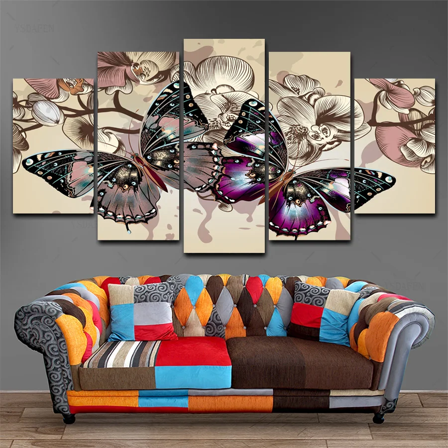 HD Printed Painting Canvas Printing Butterfly painting Room decor print poster picture canvas Framed Art HG-188 | Дом и сад