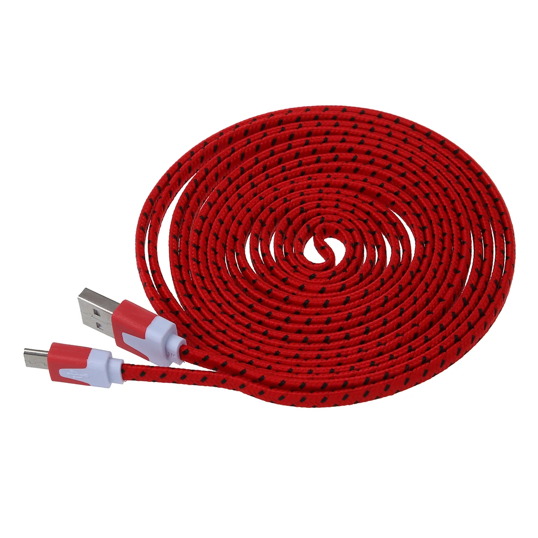 Топ предложения 3 м/10Ft нейлоновая сетка ткань Micro USB кабель для передачи данных