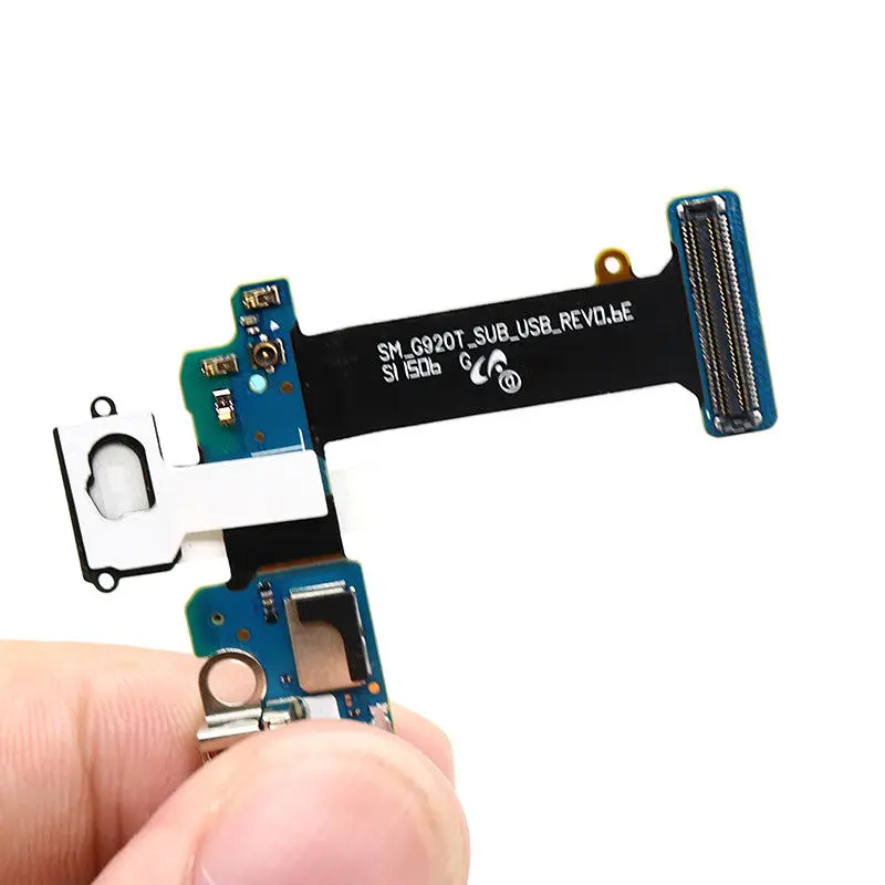 USB зарядное устройство зарядный порт разъем гибкий кабель для samsung Galaxy S6 G920F G920A G920V