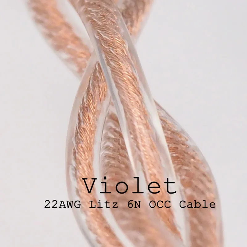Moondrop Lyre Acoustics-Violet 6N OCC 0 78 двойной штырь 3 5 мм с одним концом/2 Баланс/4 4