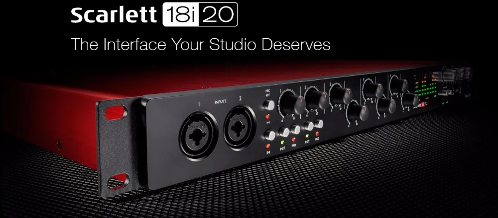 Focusrite Scarlett 18i20 звуковая карта 2nd поколения USB аудио интерфейс цифрового интерфейса