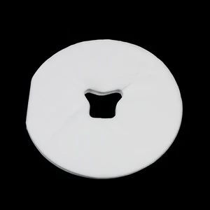 Нетканая наволочка для подушки для спа, 100, шт.пакет, одноразовая, Подушечка Для лица, массажная, дыхательная, для салона, массажного стола, с отверстием для лица