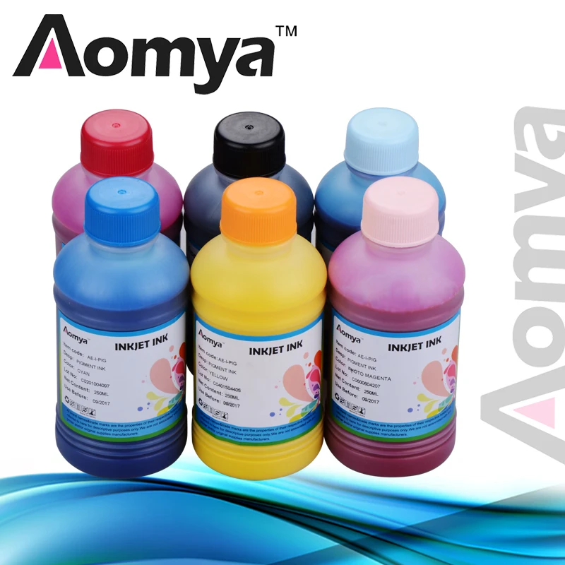 

Aomya 250ml*11Colors Universal Refill Pigment Ink Compatible for HP Z3200 Z3100 Compatible CISS Ink 11 Bottles