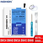 NOHON батарея для Xiaomi Mi Note Pro 2 3 Redmi Note2 Note3 Замена BM34 BM48 BM3A BM45 BM46 реальная емкость li-ion Bateria