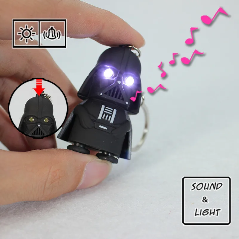 

Sound Light LED Darth Vader Keychain Mini Figurines Gift