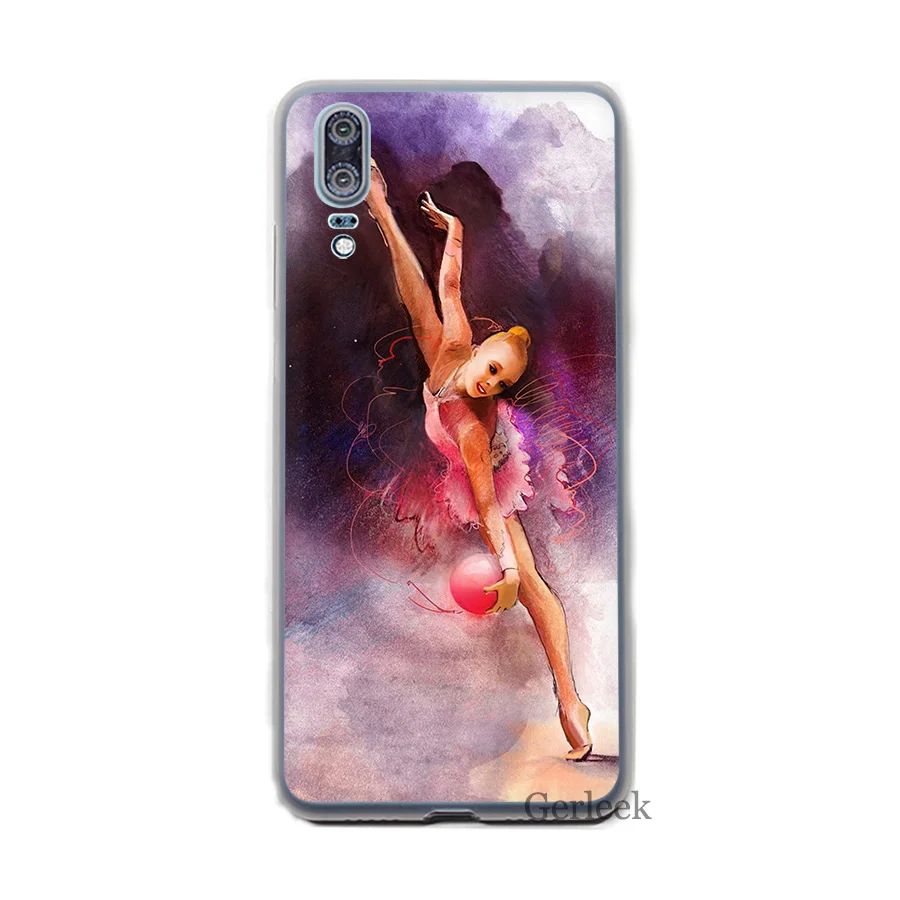 Чехол для телефона Love гимнастическая картина маслом Huawei P8 P9 P10 P20 Pro Lite 2015 2016 2017 P Smart