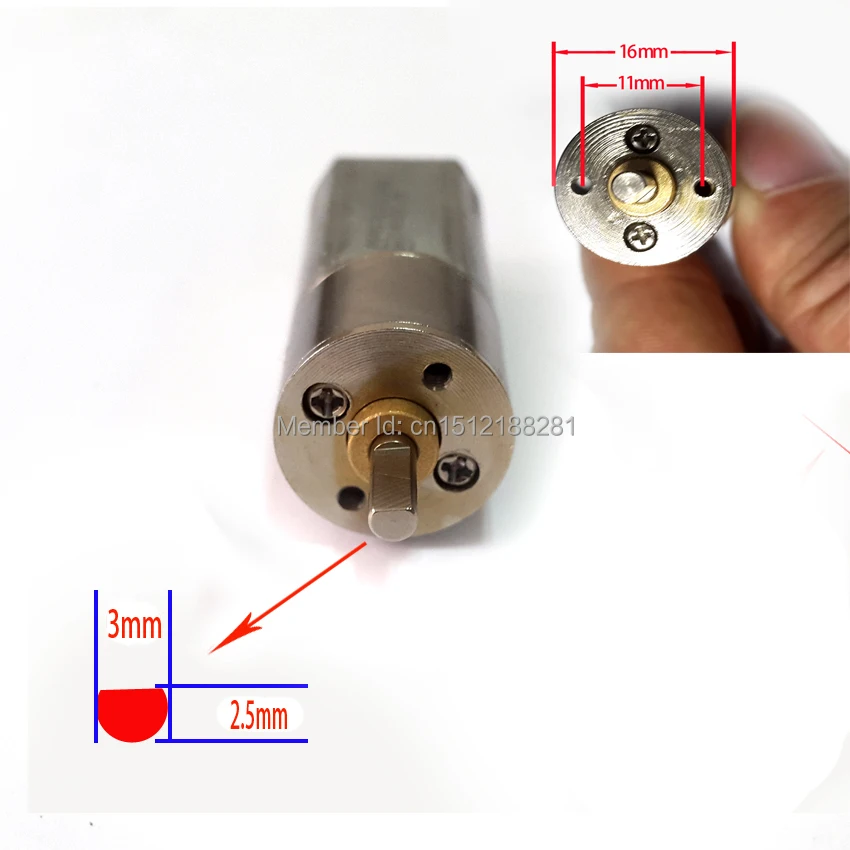 New dc 12V motor 60RPM Powerful High Torque DC Gear Box Motor 16mm 60rpm |