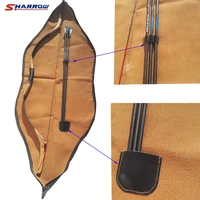 1 piece recurve bow bag 2 colors leather bag recurve rolled up recurve bow case