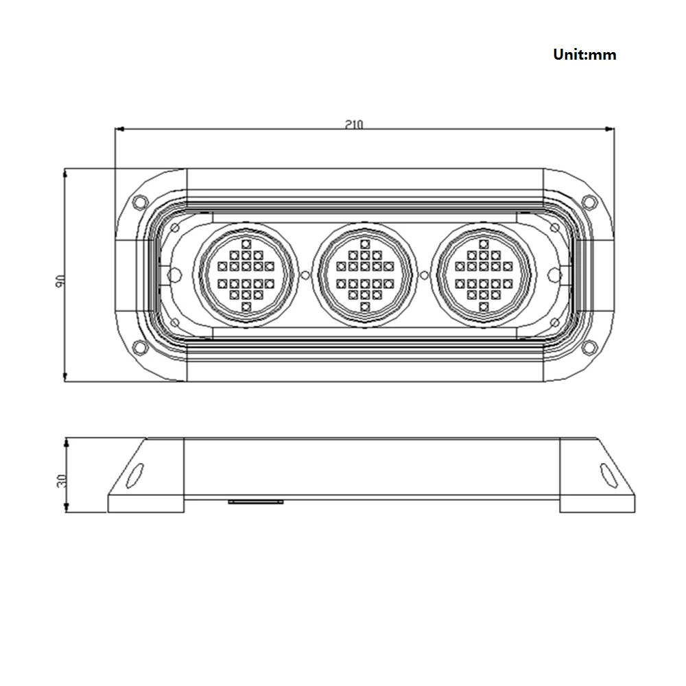 DC12/24V 180W 316 Нержавеющая сталь Водонепроницаемый светодиодная Led лампа подводного
