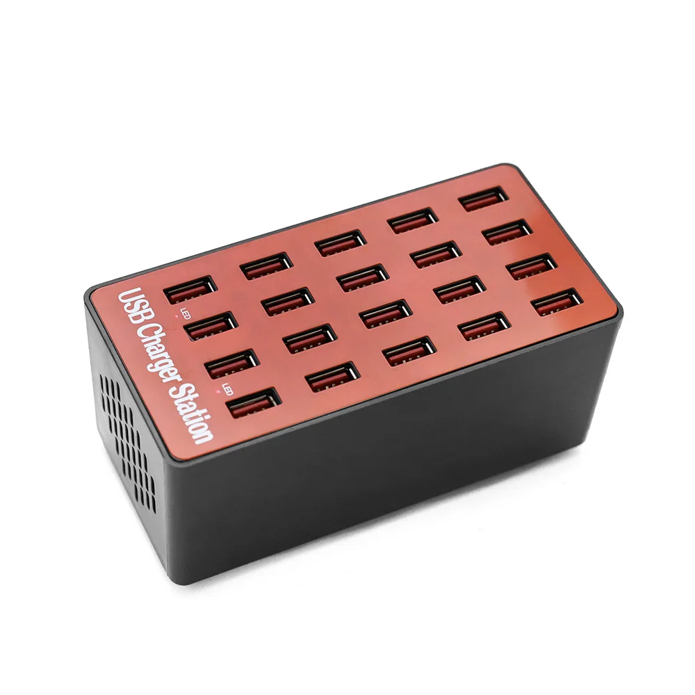 Новый 20 портов USB концентратор телефон зарядная станция Смарт зарядное