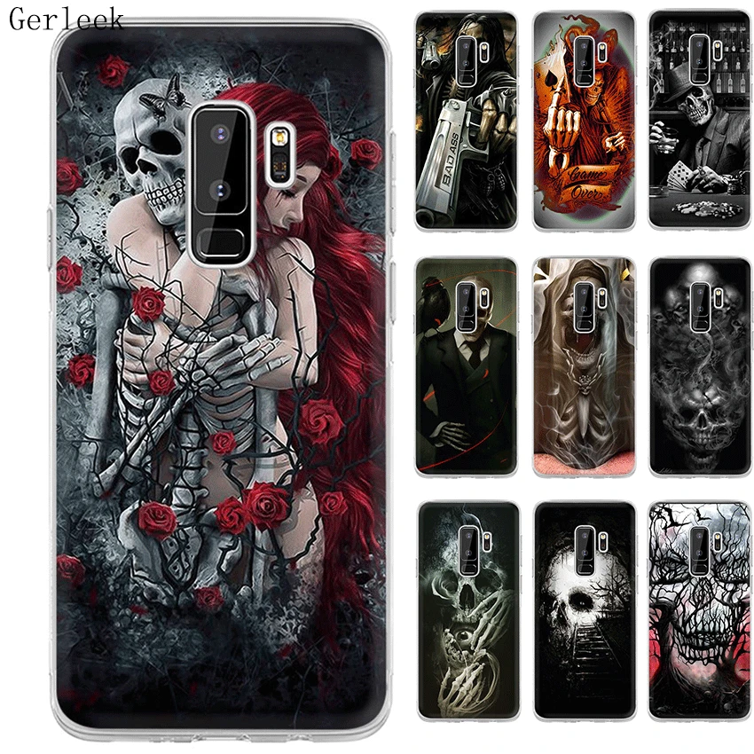 Чехол Desxz с черепом для samsung Galaxy A3 A5 A6 A7 A8 A9 A10 A30 A40 A50 A70 защитный чехол | Мобильные