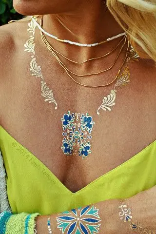 4 шт./лот Isabella флэш татуировки нетоксичные временные Лидер продаж металлические