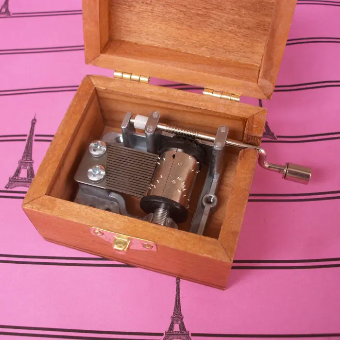 Hand-Cranked Creative Antique Carved Wooden Music Box Toy Figures Favors Party Supplies For Children | Игрушки и хобби