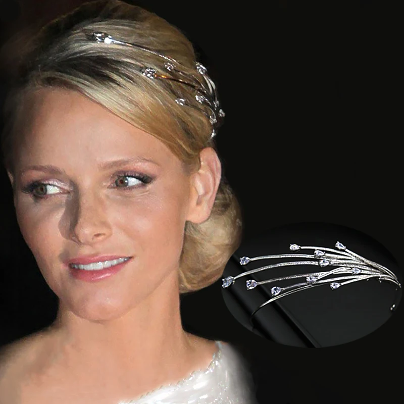 Роскошные свадебные аксессуары для волос в стиле королевы модные виде короны