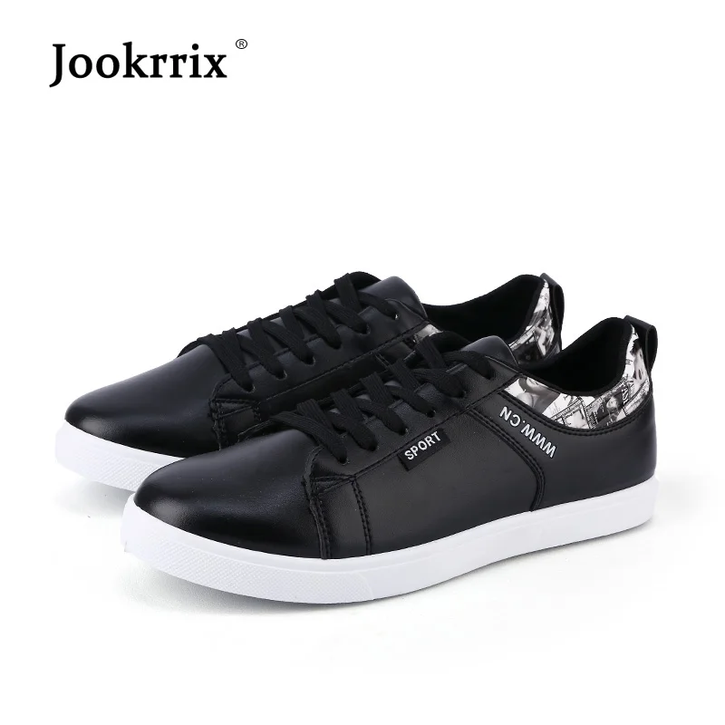 Jookrrix 2018 Новое поступление осень мода обувь вулканизированной Для мужчин