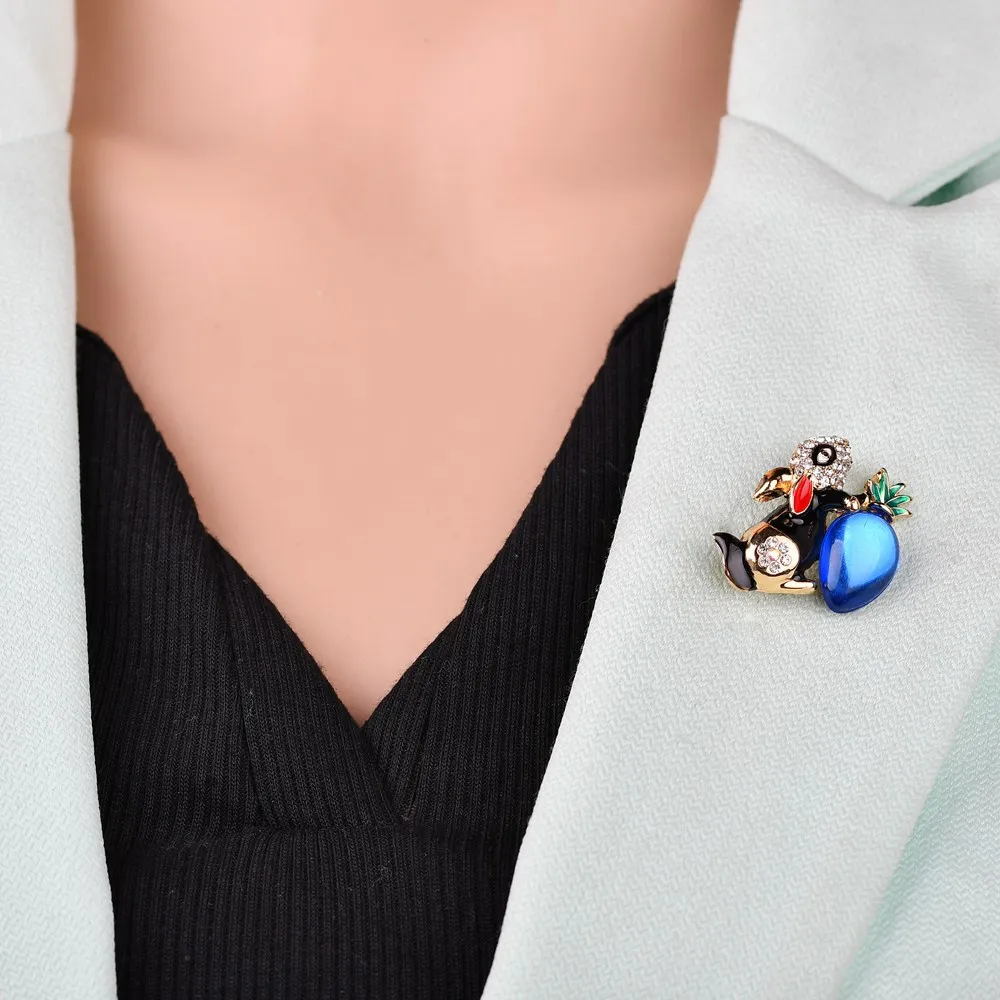 Quasimodo Rabbit Carrot Enamel Animal Brooches for Women Men Wedding Hijab Scarf Pins and Badges Brooch Jewelry | Украшения и